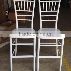 Plastic Tiffany High Stool Chair With Steel Leg thumbnail-2