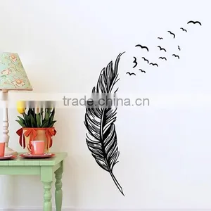 Wall Sticker Vinyl Birds Flying Feather Bedroom Home Decal Mural Art Decor thumbnail-6