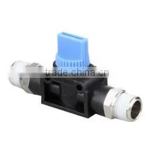 Plastic Hand (Shut-off) Valves Push-in Pneumatic Fittings HVSS Series thumbnail-1