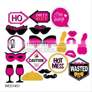 22pcs Halloween Decoration Photo Booth Props Fun Mustache Scary Boo Party Mask Trick or Treat Kids Favors Photography Supplies thumbnail-6