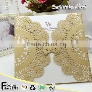 Q23 Best Selling Wedding Invitation Card Laser Cut Card Lace Card Quality Choice Most Popular thumbnail-1