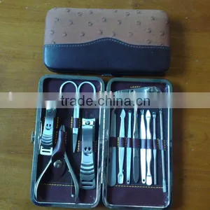 MRT-044 13pcs PU Bag With Stainless Steel Good Quality Manicure Set thumbnail-1