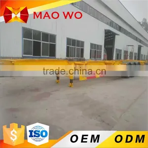 MAOWO Low Price 40ft 3Axle Skeleton Semi Trailer For Hot Sale thumbnail-3
