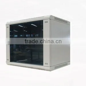 FY-WMG 19'' Wall Mount Cabinet Enclosure IT Server Data Network Rack Glass Door Locking thumbnail-1
