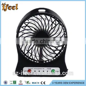 NEW Outdoor Protable Mini Cooling USB Desk Fan Super Mute Cooler Desktop PC Blue thumbnail-4
