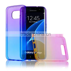 C&T Ultra Slim Rainbow Transparent Soft TPU Case For Samsung Galaxy S7 Edge G9350 Quality Choice thumbnail-1
