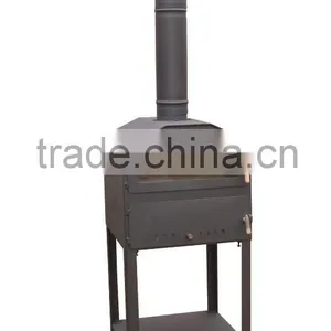 2016 New Steel Pizza Stove China Wood Burning Fireplace With Oven for Wholesale thumbnail-5