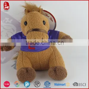 ICTI Factory Wholesale Soft Material Plush Toy Horse Stuffed Animal Toy thumbnail-4