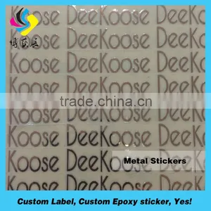New Custom Silver Electroformed Letters,gloss Gold Metal Transfer Stickers thumbnail-1