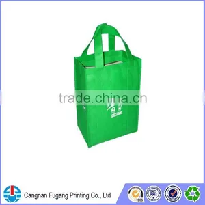 Green Wine Non Woven Bag for Wholesale thumbnail-1