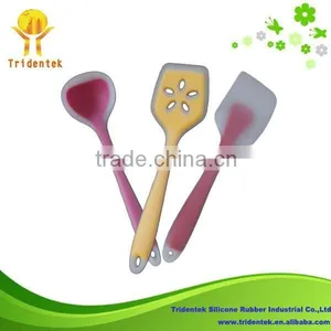 Eco-friendly Food Grade 3 Piece Silicon Spatula Set thumbnail-1