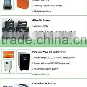 3kw Off-grid Solar Power System Independent Solar Power Station With Standard Configuration for Home Use thumbnail-4