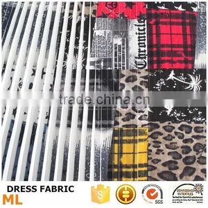 Quality Digital Print Pleated Chiffon Fabric for 2015 Fashion Women Dress Pakistani Dresses thumbnail-3