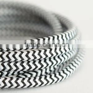 2 Core 0.75mm Textile Electrical Wire Fabric Covered Power Cord Electric Wire thumbnail-2