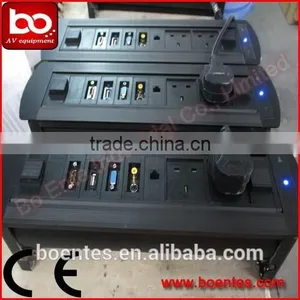 Electric 180 Degrees Motorized Revolving Desktop Power Outlets/Table Hidden Socket thumbnail-4