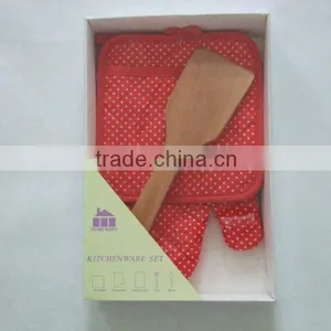 Oven Mitten and Pot Holder Gift Packing Style for Kitchen Set Gift Boxes With Home Textile for Promotion thumbnail-1