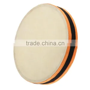 8" Wood Hand Drum Dual Head With Drum Stick Percussion Musical Educational Toy Instrument for KTV Party Kids Toddler thumbnail-3
