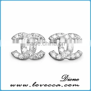 New Promotional Product Charms Women Brown Zircon Earrings thumbnail-4
