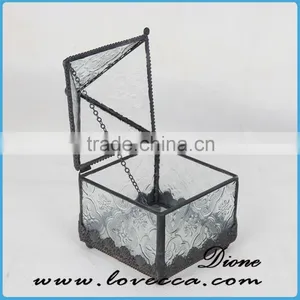 Small Geometric Teardrop Terrarium For Home Decroation thumbnail-3