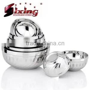 Stainless Steel Double Layers Lily Bowl thumbnail-1