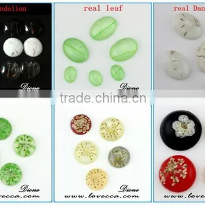 2015 Unique DIY Jewelry Pressed Flower Pendant ,real Pressed Flower Pendant,resin Pressed Flower Cabochons thumbnail-1