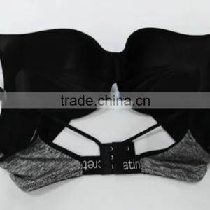 2016 Latest Design Cross Back Thick Pad Push UP Super Support Bra thumbnail-4
