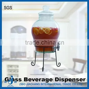 12L Glass Juice Dispenser With Metal Stand in a Color Box thumbnail-1