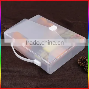 Eco Recyclable Clear Pvc Large Plastic Box With Handle thumbnail-3