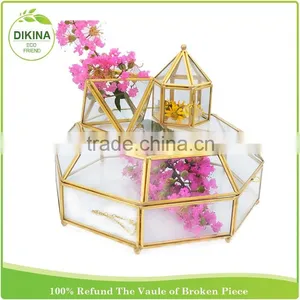 ^^^~~~ Wholesale Handblown Geometric Pot for Home& Wedding Decor ^^^~~~ Terraium Glass Plant Lacquer Vase thumbnail-6