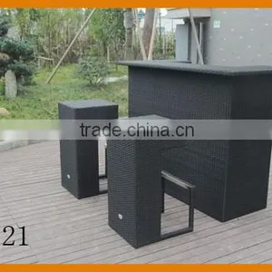 2 Person Seat Aluminum Bar Rattan Cover thumbnail-1