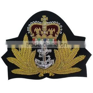 Bullion Wire Embroidery Military Hand Badges---SH0090 thumbnail-1