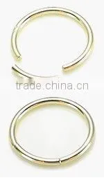 Gold Plated Body Piercing Jewelry Segment Ring thumbnail-1