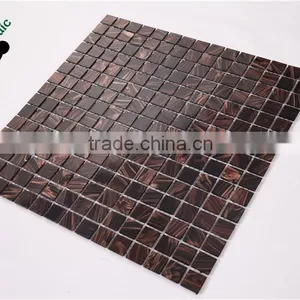 SMH06 Kitchen Wall Tiling Beautiful Mosaic Patterns Gold Line Wall Mosaic thumbnail-1