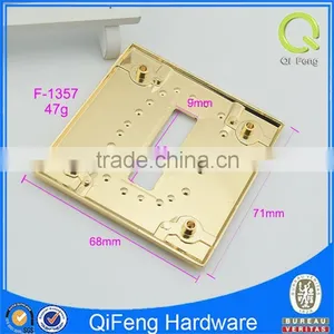 F-1357 Square Ring Purse Wholesale Gold Metal Handbag Ring thumbnail-3