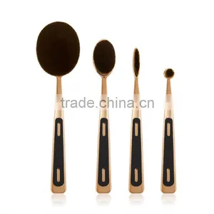New Arrival 4pcs Oval Makeup Brush Set Christmas Gift for Girls thumbnail-5