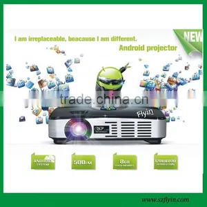 Smart 1080P 1280x800 3d Portable Mini Android Projector thumbnail-1