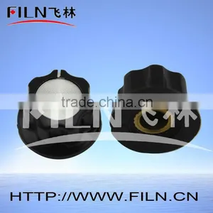 Shaped Black Aluminium Car Radio Knobs thumbnail-1