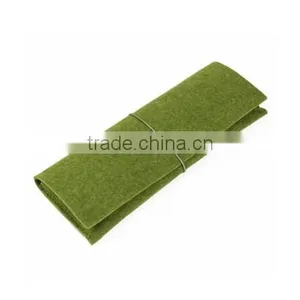Felt Elastic Strap Mesh Pencil Pouch for 2014 New Design thumbnail-1