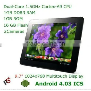 Ramos W22 Pro9.7 Inch Tablet PC +Dual Camera +Android 4.0 ICS +1GB+16GB+Amlogic 8726-Mx Cortex A9 Dual Core 1.5GHz thumbnail-1