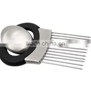Stainless Steel Onion Holder With Odor Remover/wash Bowl, Onion Slicer thumbnail-3