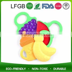BPA Free Food Grade Silicone Baby Teether Baby's First Biscuit thumbnail-5