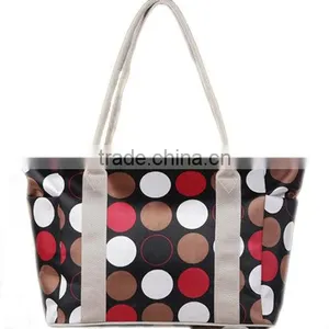 Fashion Big Volumn Multifuctional Multi-pockets Mummy Diaper Bags, Pregnant Polka Dot Shoulder/ Cross Bag (BMTN003) thumbnail-1