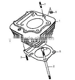 Loncin Gn300 Engine Parts Gn300 Cylinder thumbnail-1