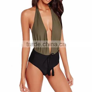 Woman Hot One Piece Swim Wear With High Quality thumbnail-1