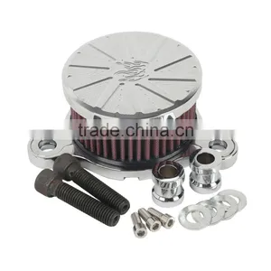 Motorcycle Flame Style Air Cleaner Intake Filter For Sportster 883 1200 thumbnail-3