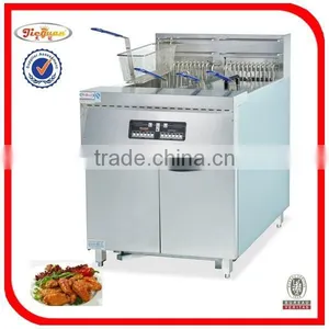 High Quality Vertical 2-tank Computer Fryer 4-basket With Oil Filter Cart DF-30-2A 0086-13632272289 thumbnail-1