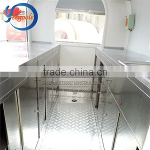 Yeegoole CE China Mobile Food Cart / Food Carts Vendors / Stainless Steel Trailer/burger Vans for Sale Carts thumbnail-5