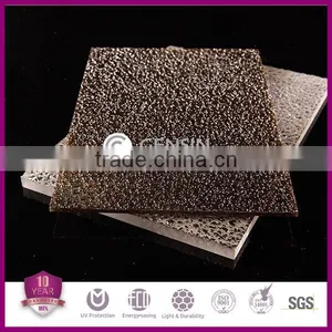 1.8mm Embossed Sheet Polycarbonate UV Coating 100% Virgin GE Raw Material 1220*30500mm In Roll Wholesale Low Price High Quality thumbnail-6