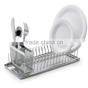 Metal Dish Drainer Rack Utensil Holder thumbnail-1