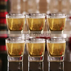 Glassware Elegent Heavy Base Collection, Square Shot Glass Clear thumbnail-5